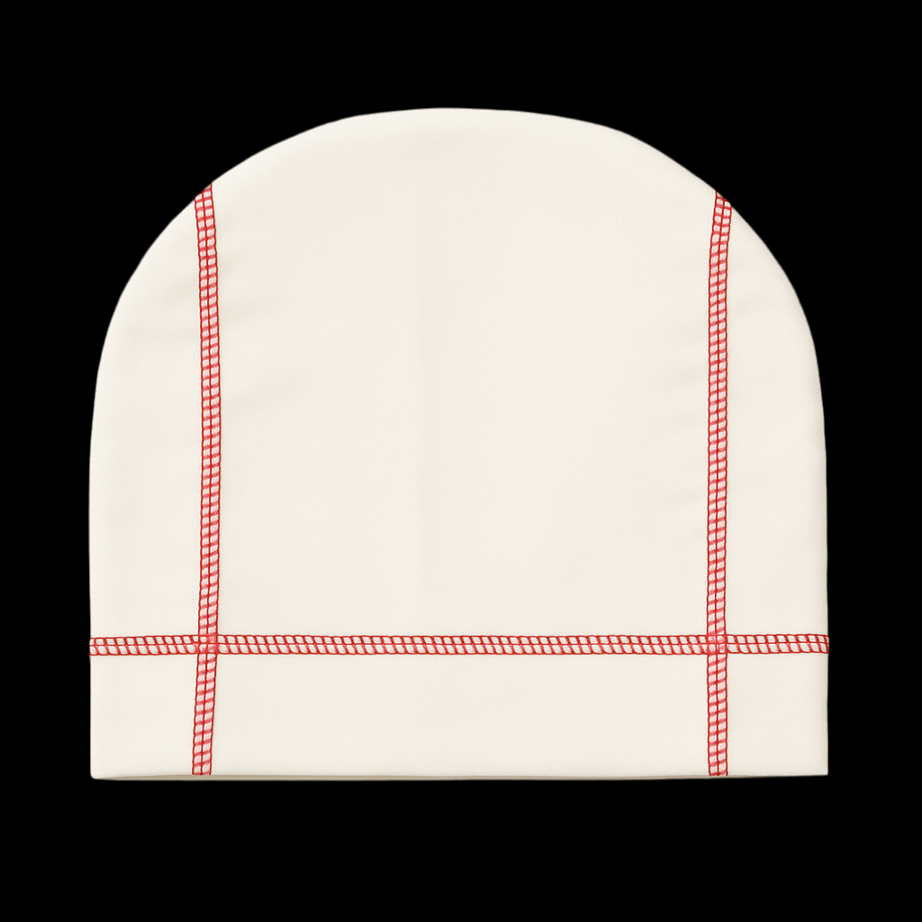 VINTEG BEANIE/ SKULL CAP ( cream )