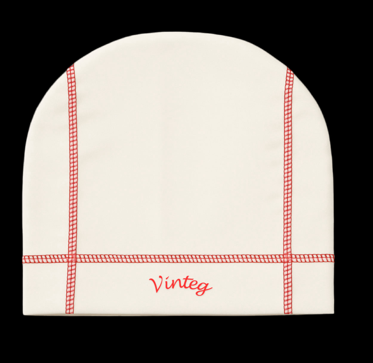 VINTEG BEANIE/ SKULL CAP ( cream )