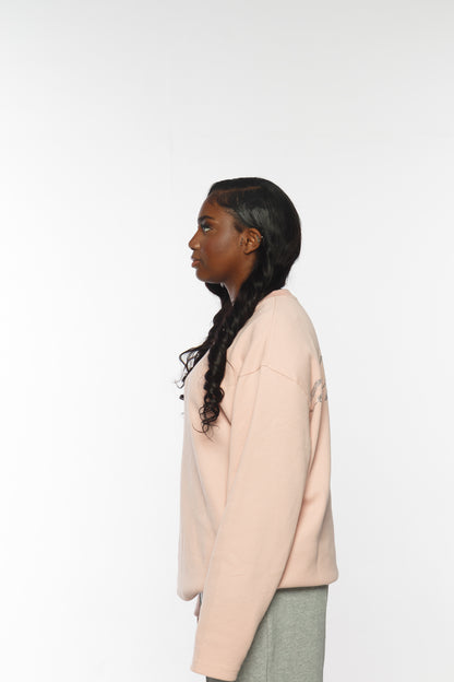 WAFFLE KNIT L/S PINK