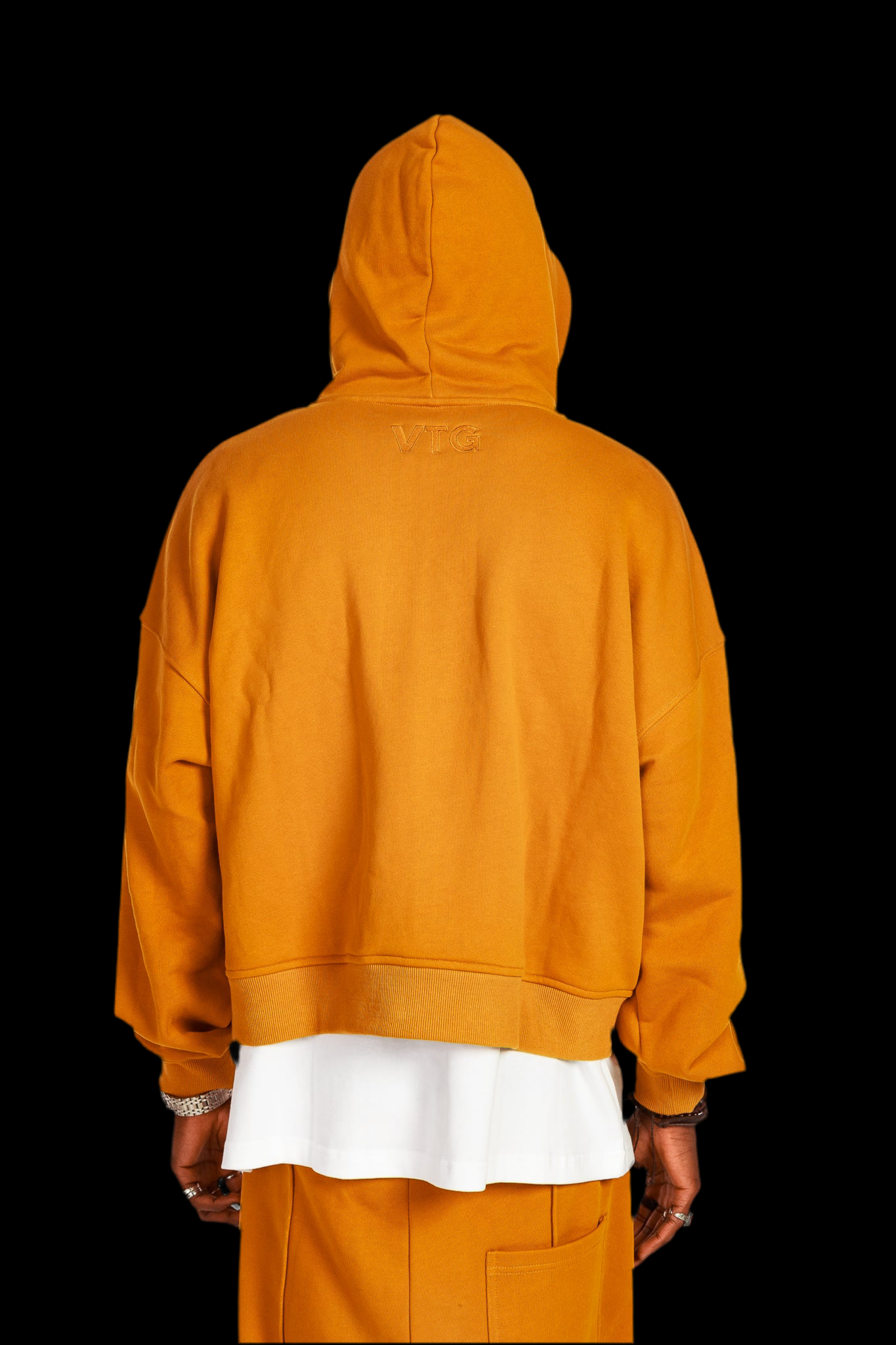VINTEG UNIQUE ZIPPER HOODIE - MUSTARD YELLOW