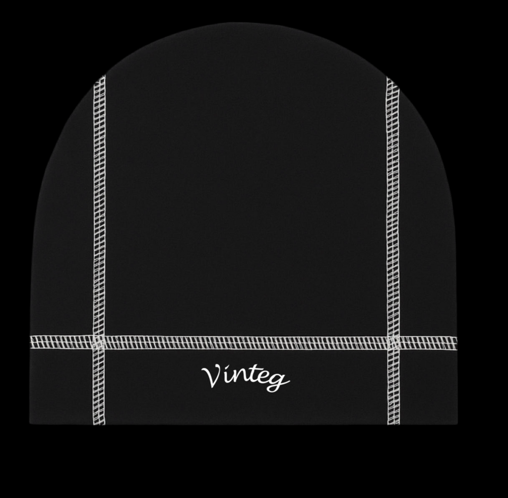 VINTEG BEANIE/ SKULL CAP ( black )