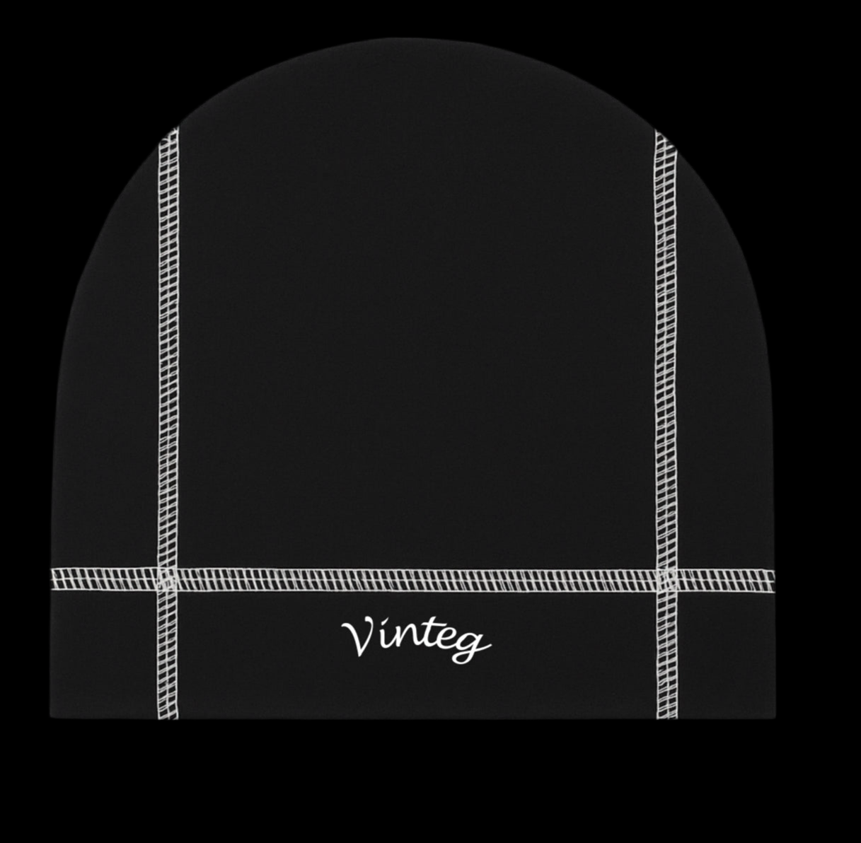 VINTEG BEANIE/ SKULL CAP ( black )